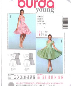 Burda Sewing Pattern Misses Evening Dress Size 6-8-10-12-14-16 