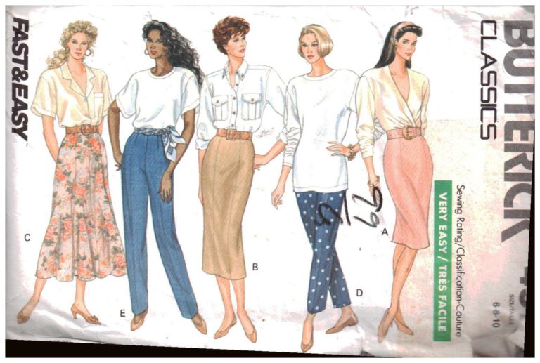 Butterick 4576 Skirts, Pants Size: 6-8-10 Uncut Sewing Pattern