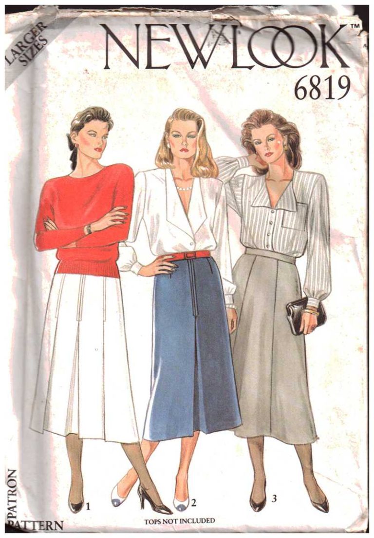 New Look 6819 Skirts Size: 18-26 Uncut Sewing Pattern