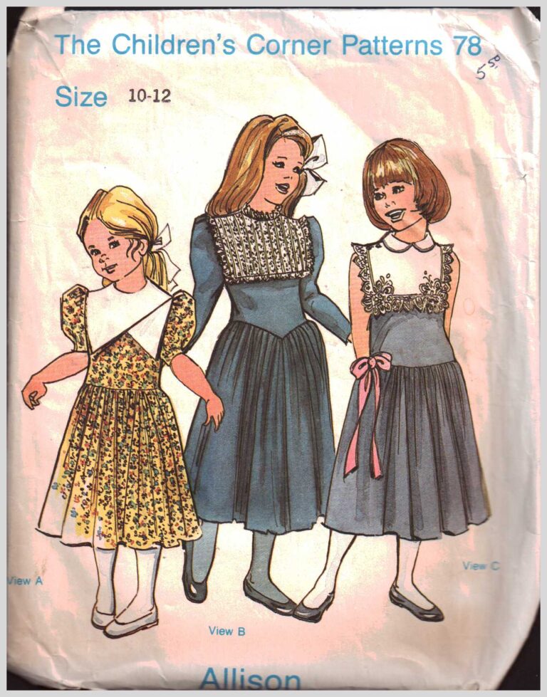 The Children's Corner Patterns 78 Allison Size 1416 or 1012 Used
