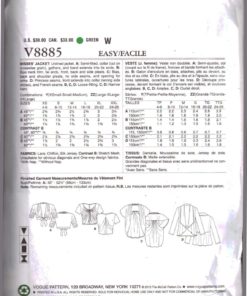 Vogue V8885 1