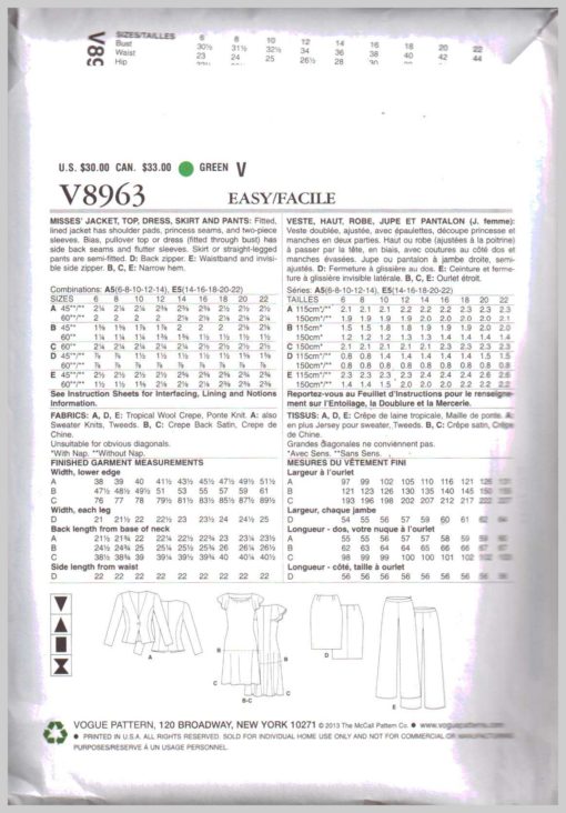 Vogue V8963 1