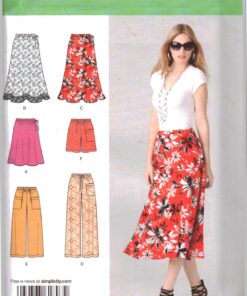 Simplicity 1807 Skirt in two lengths, Pants in two lengths, Shorts Size ...