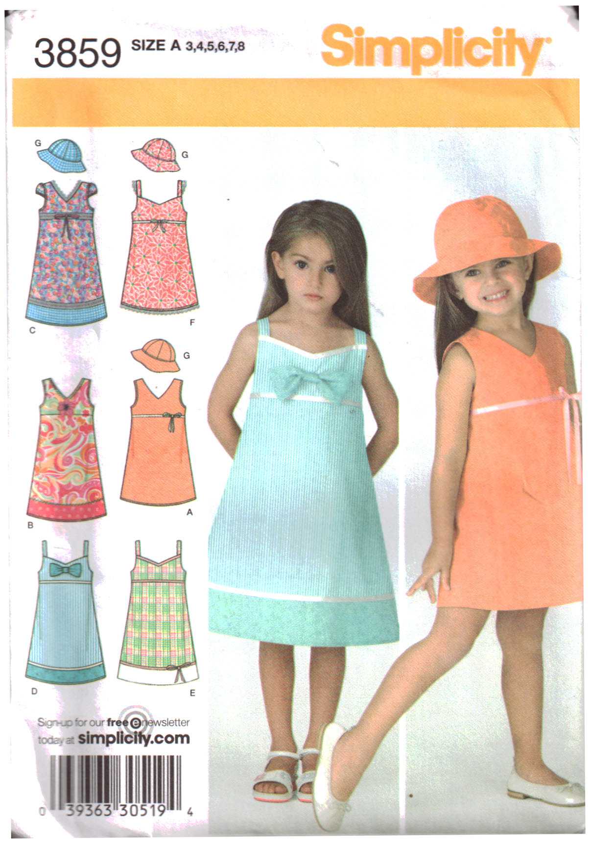 2 with Bodice and Trim Variations UNCUT Factory Fold 1924 3 1 Girls Simplicity Sun Dresses Sz 12 Sewing pattern two lengths