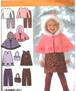 Simplicity 4809 Toddlers' Jumper, Pants, Caplet, Bag, Knit Top and ...
