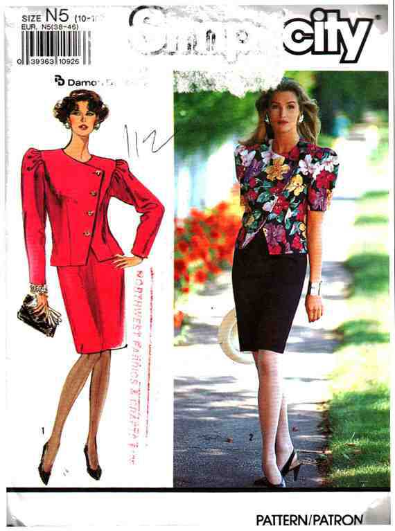 Simplicity Patterns US8508BB Misses Womens Vintage 2- Piece Suit with Lined  Jacket Pattern, B, 1 - Kroger