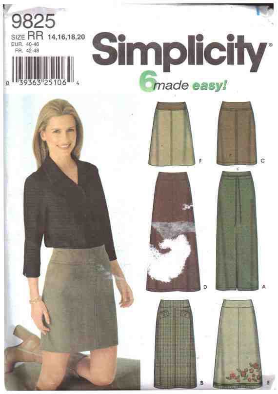 Simplicity Sewing Pattern 1690 Ladies Misses Dress Skirt Top Size 4-12 Uncut