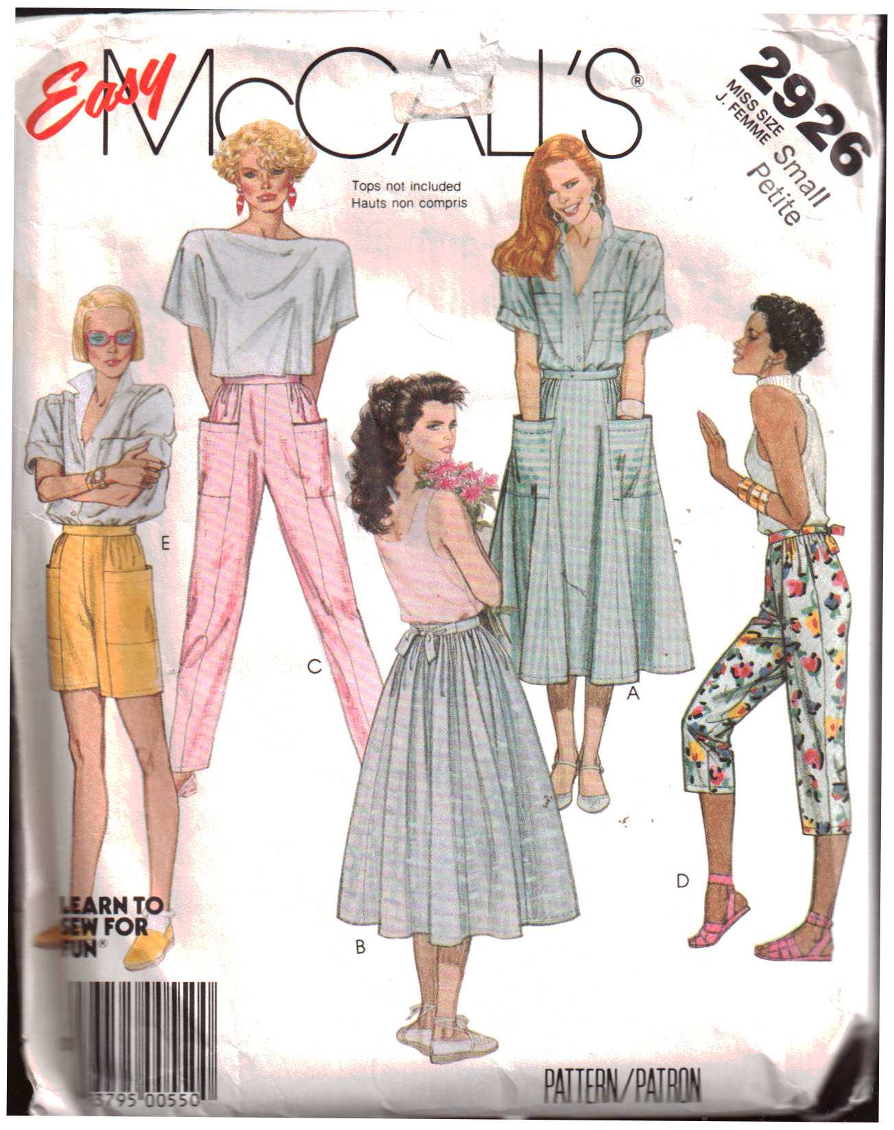 1980's VOGUE Misses' Skirt & Pants Pattern 7677 Size 8-12 UNCUT | eBay