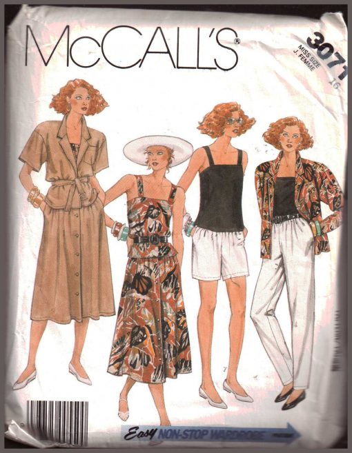 McCall's 3071 Jacket, Camisole, Skirt, Pants, Shorts Size: 16 Used ...