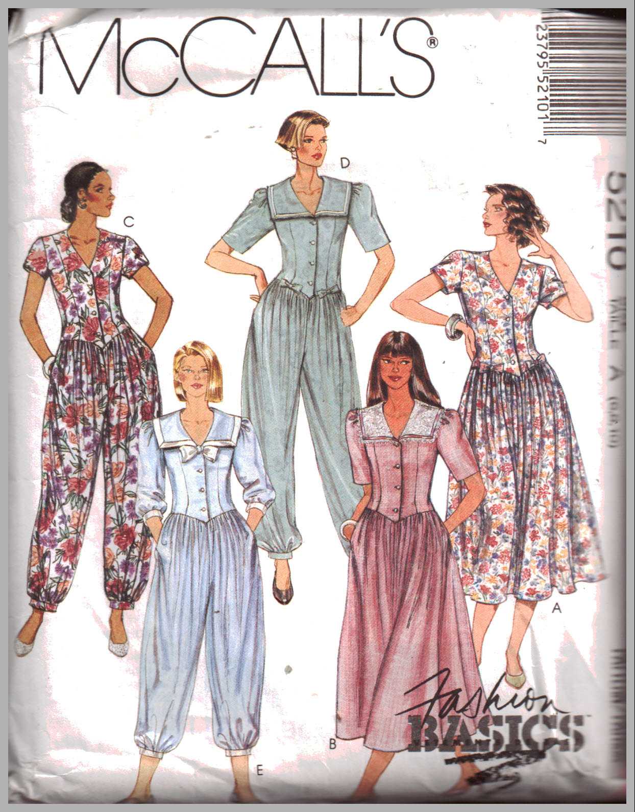 McCall's 5210 Dress, Jumpsuit in two lengths Size: A 6-8-10 Used Sewing ...