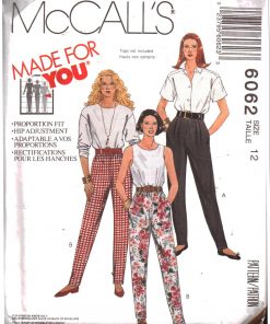 McCall's 6062 Pants - Stretch Knit Size: 16 Used Sewing Pattern
