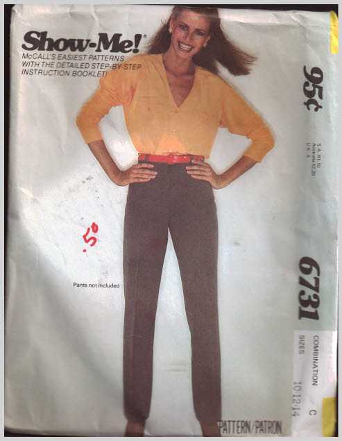 Mccalls 6731 Top Size C 10 12 14 Used Sewing Pattern 