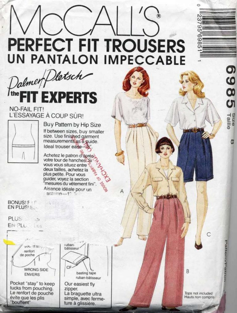 McCall's 6985 Pants, Shorts, Fitting Shell Size: 14 Uncut Sewing Pattern