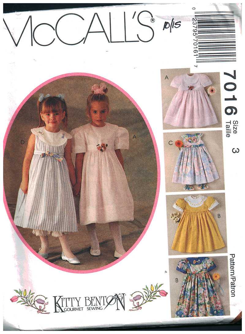 McCalls Pattern 8614 Sizes 2,3,4 Childrens Girls Dress Pantaloons Uncut  1997 VTG | eBay