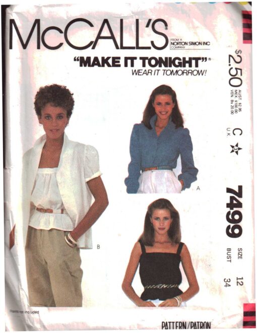 McCalls 7499