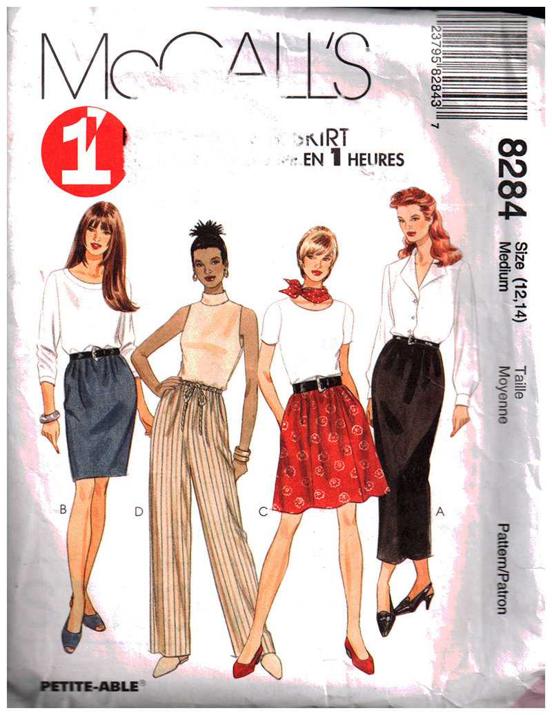 80s CULOTTES PATTERN Chevron Waist Tapered Pants Flared Skirt | Etsy Canada  | Flared skirt pattern, Skirt pattern, Country style dresses