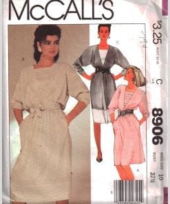McCall's 8906 Dress and tie belt Size: 10 Used Sewing Pattern
