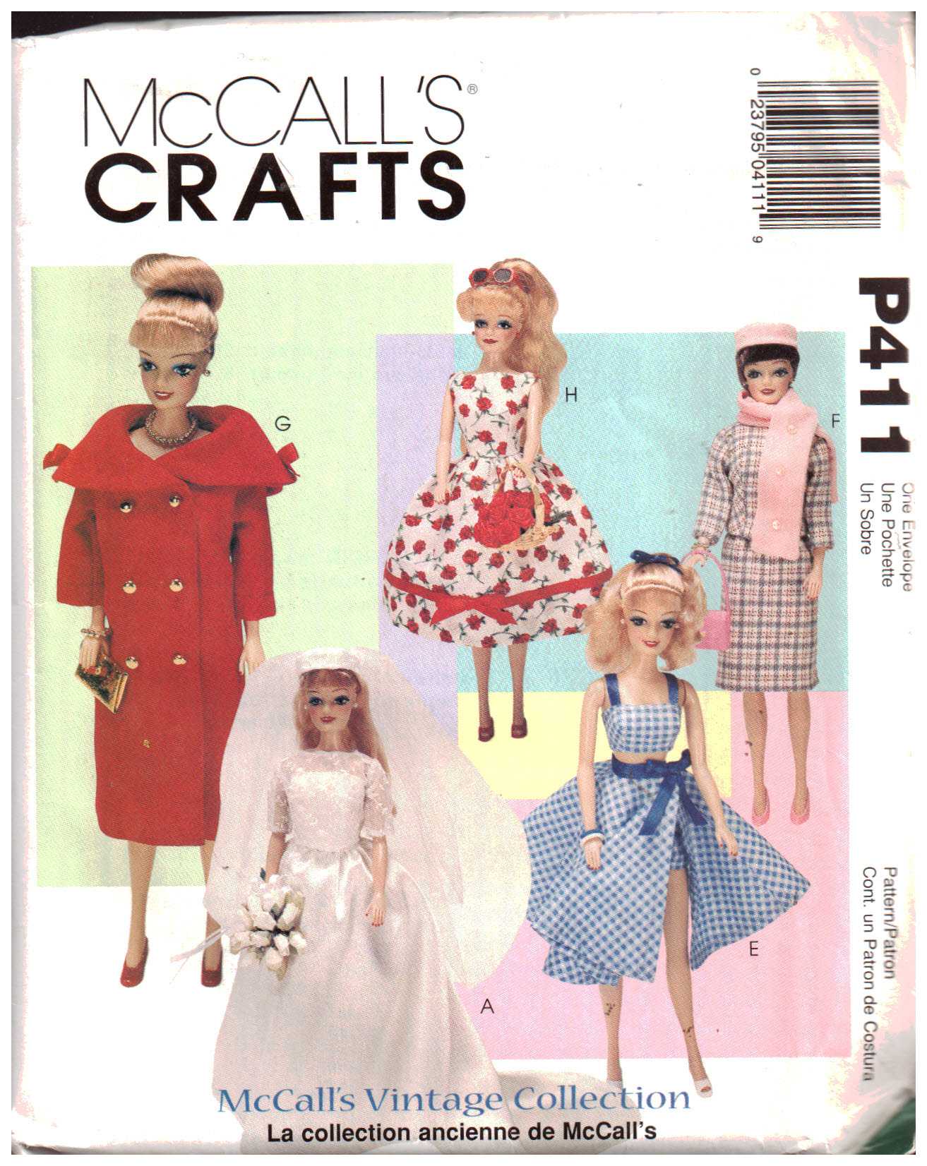 Fashion Doll Clothes for 11.5 inch dolls Sewing Pattern McCalls