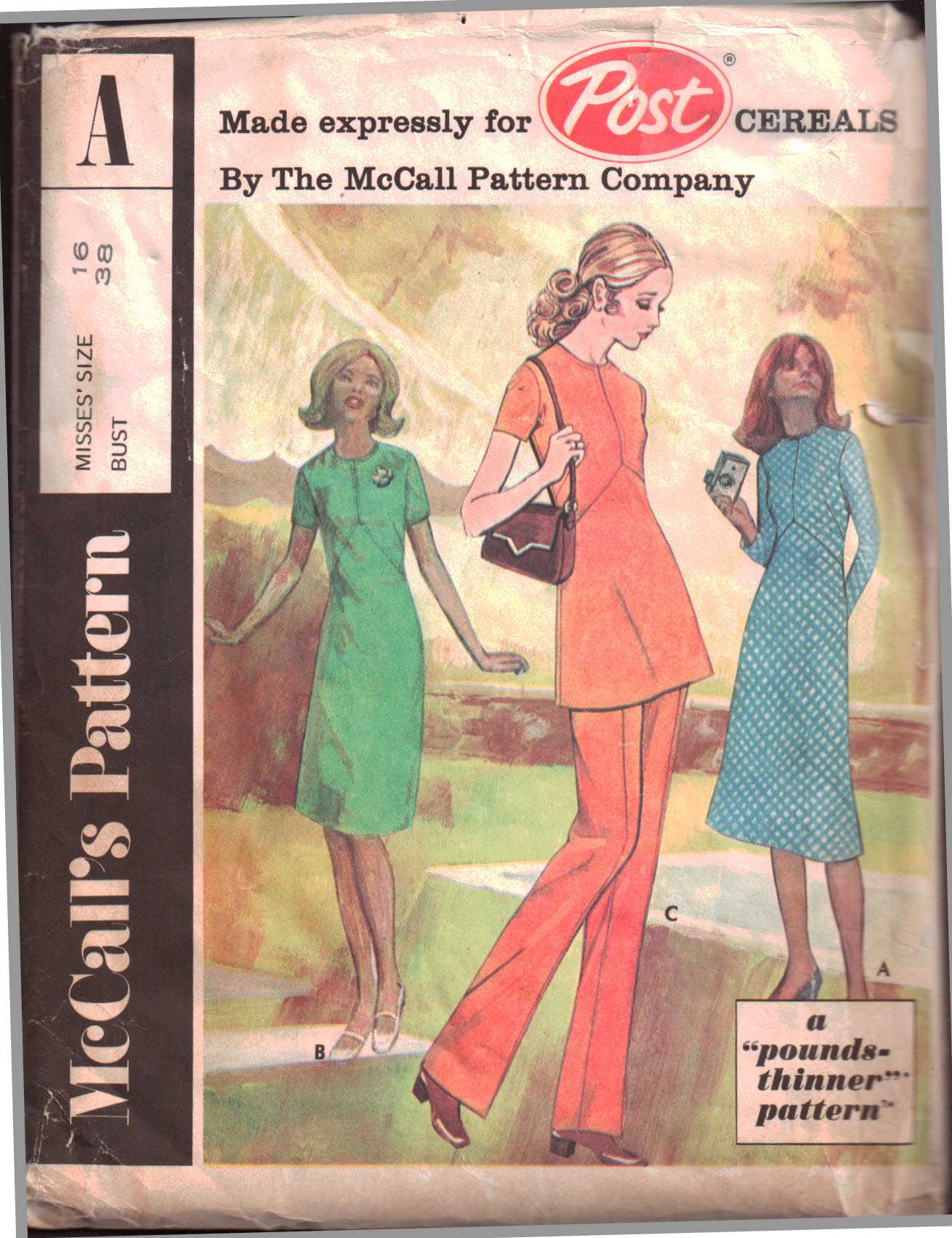 McCall's for Post Cereals Dress or Tunic and Pants Size: 16 Uncut