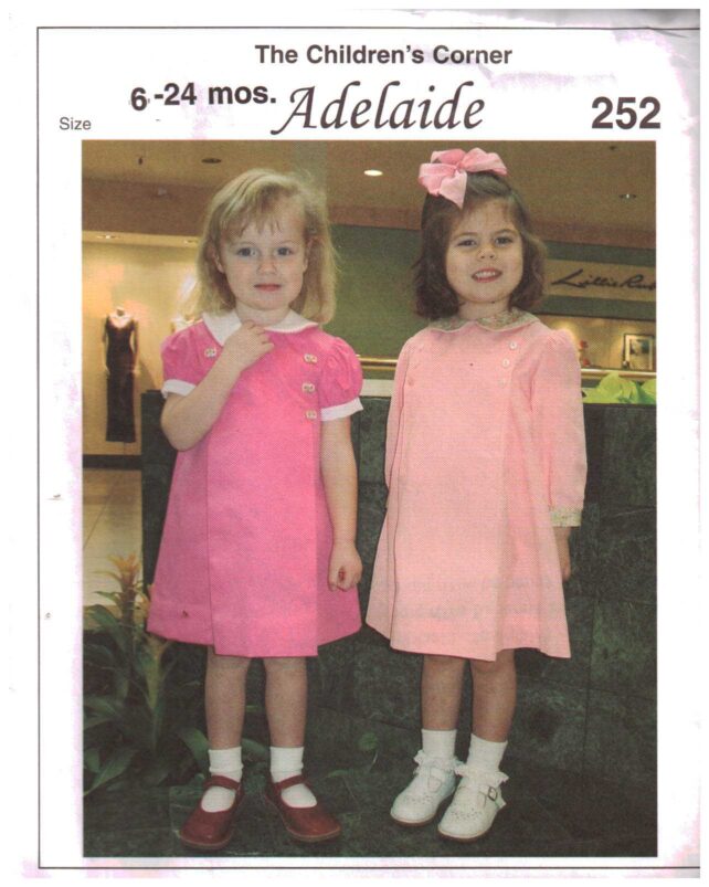 The Children's Corner Patterns 252 Adelaide Size 624 mos. Uncut