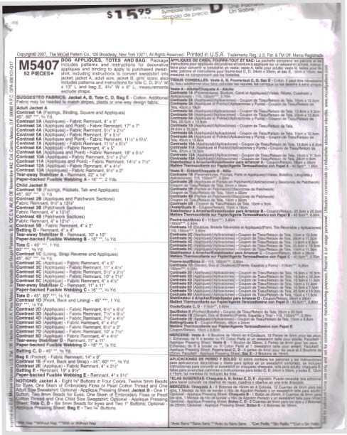 McCalls M5407 1