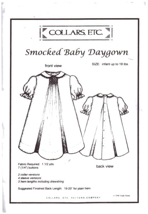 Collars Etc Smoked Baby Daygown
