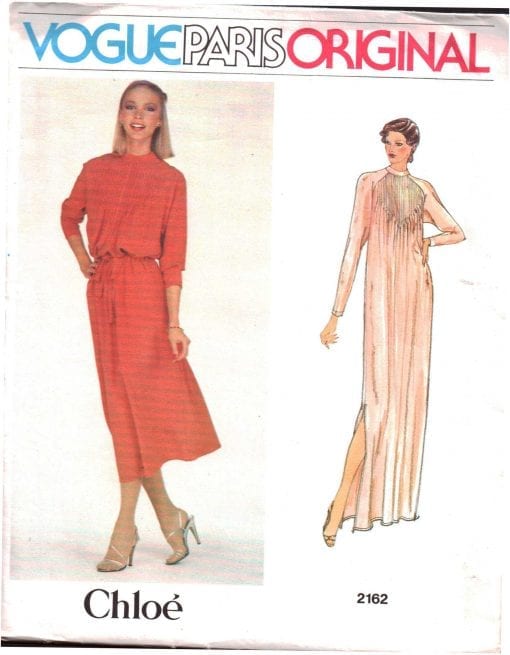Vogue 2162 Dress by Chloe Size: 8 Uncut Sewing Pattern