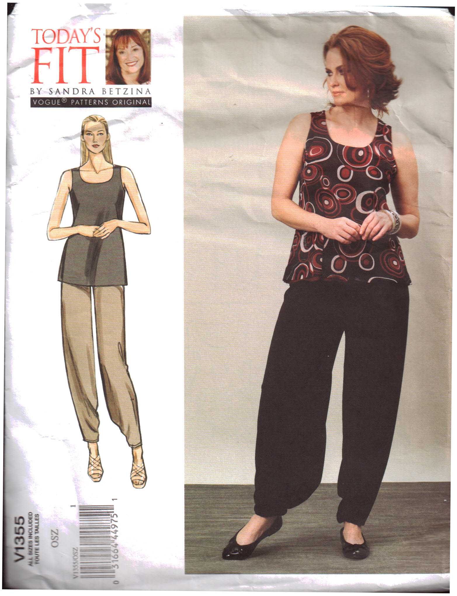 Amazoncom VOGUE PATTERNS V1142 Misses Top and Pants Size EE  14161820  Arts Crafts  Sewing