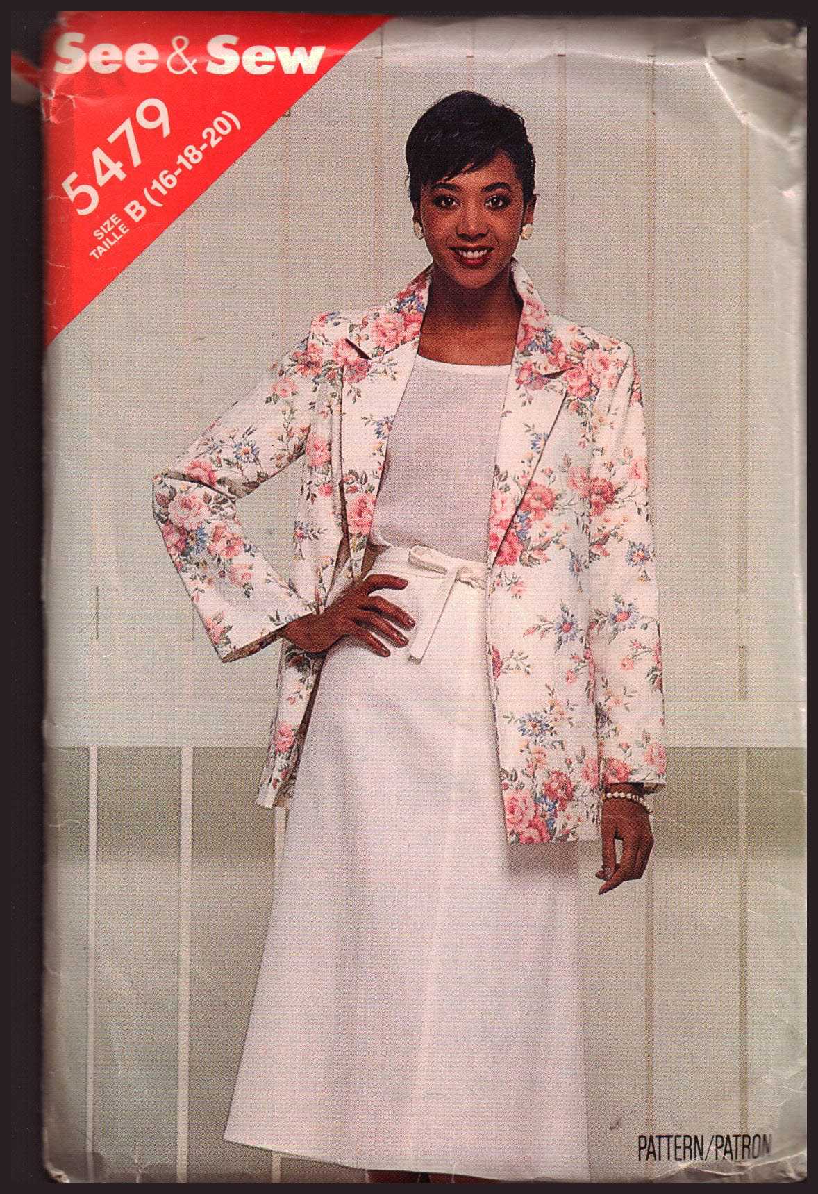 Butterick 5479 Jacket, Skirt Size: B 16-18-20 Used Sewing Pattern