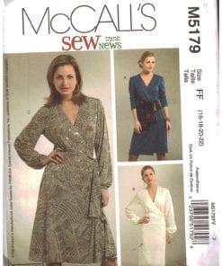 McCall's M5179 Dress Size: FF 16-18-20-22 Uncut Sewing Pattern