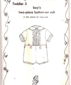 Susanne Sheier Smoked Boys Two Piece button on suit