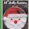 Yours Truly Applique Christmas Ornament Jolly Santa