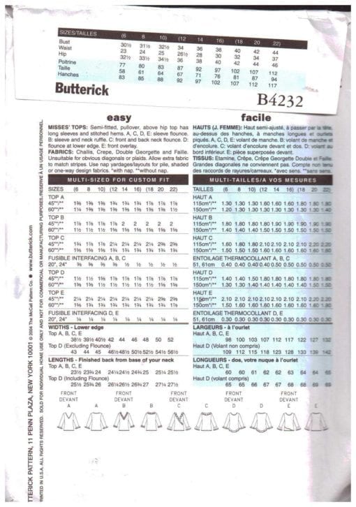 Butterick B4232 1