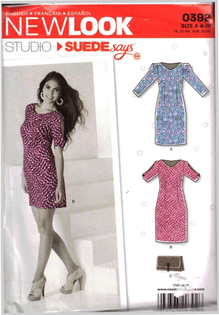 New Look 0392 Dress, Bag Size: A 4-16+ Uncut Sewing Pattern