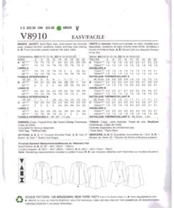 Vogue V8910 O 1