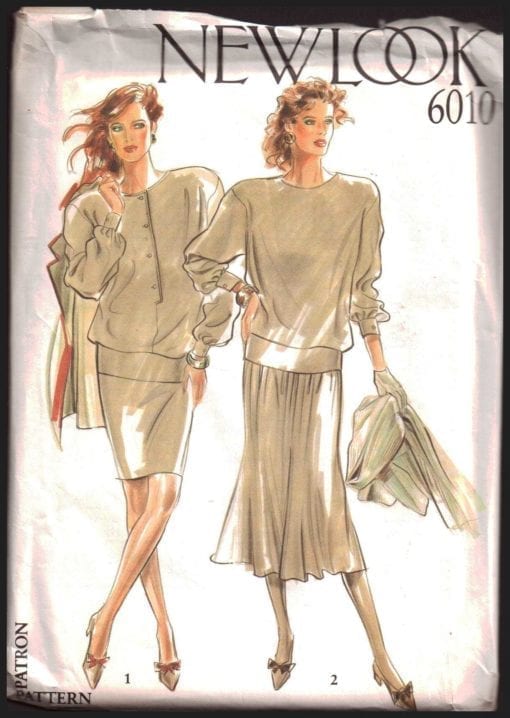 New Look 6010 Top, Skirt Size: 8-10-12-14-16-18 Uncut Sewing Pattern