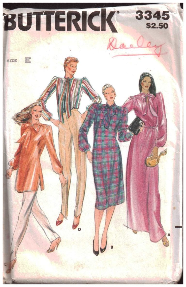 Butterick 3345 Dress, Tunic, Top Size: 16-18-20 Used Sewing Pattern
