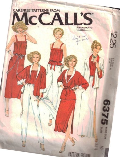 McCalls 6375 J