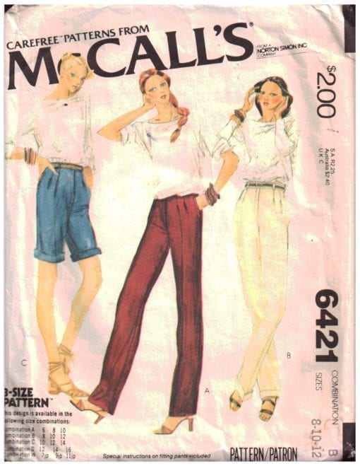 McCalls 6421 J