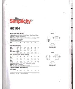 Simplicity H0104 J 1