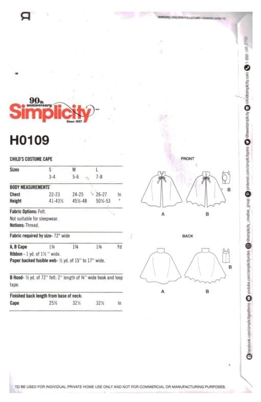 Simplicity H0109 J 1
