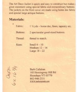 Barb Callahan Art Deco Jacket 1
