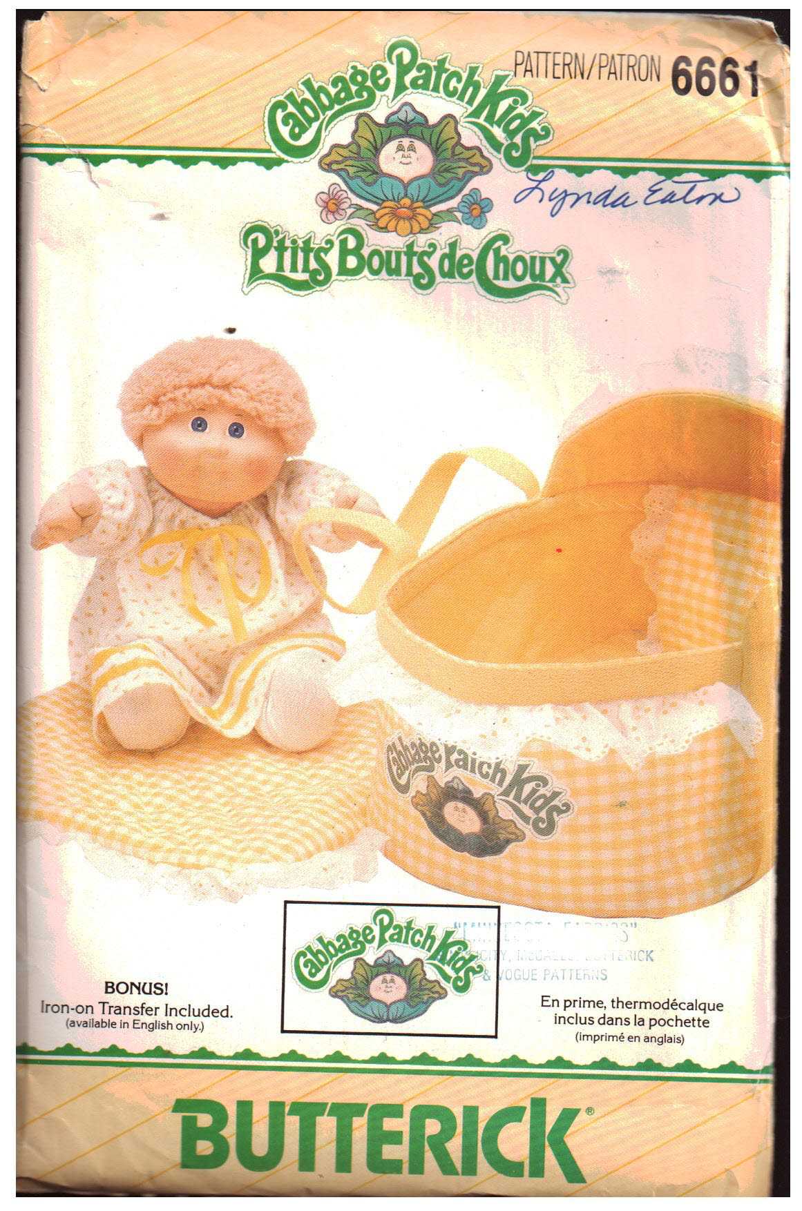 butterick cabbage patch doll clothes