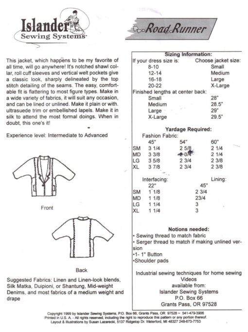 Islander Sewing Systems Road Runner 1 scaled
