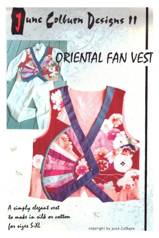 June Colburn Oriental Fan Vest