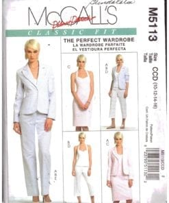 Sz 10/12/14 Details about    McCall's Stitch'n Save 3073 Misses Unlined Jacket & Dress Pattern 