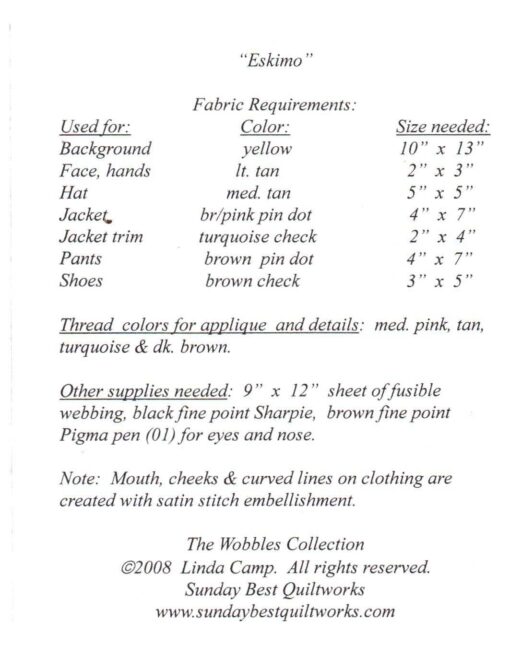 The Wobbles Collection Eskimo 1