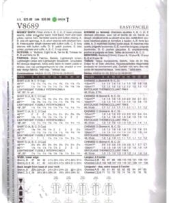 Vogue V8689 A 1