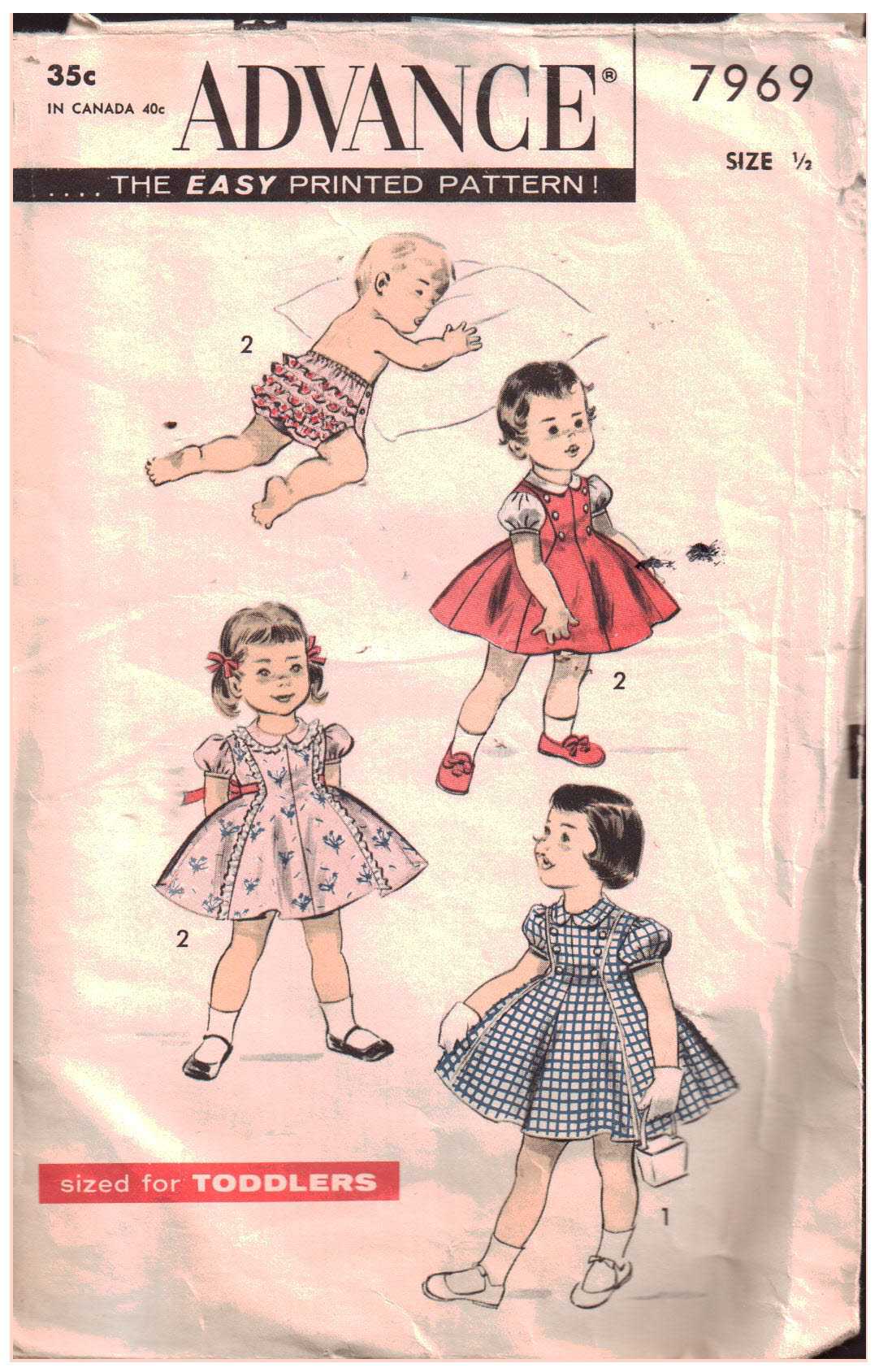 1930s ADORABLE Little Girls Dress Pattern McCALL 692 Sweet Shirley Temple  Style Girls dress with Cross Stitch Smocking Toddler Size 1 Vintage  Childrens Sewing Pattern FF