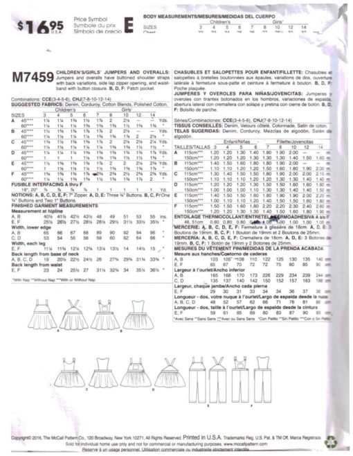 McCalls M7459 M 1